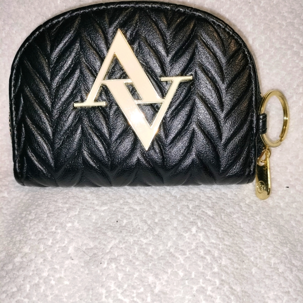 Adrienne Vittadini Black Coin Purse/Wallet